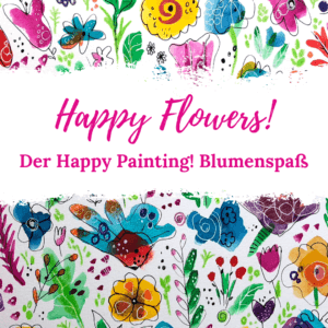 Happy Flowers - Blumen malen lernen