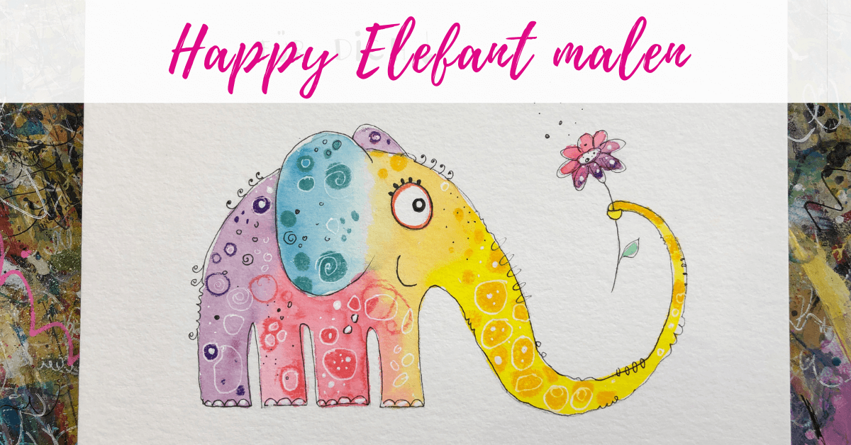 Happy Elefant malen