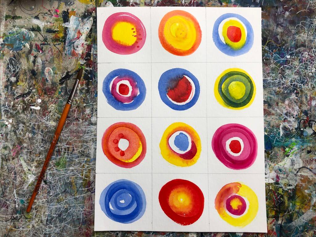 Have fun with watercolor circles