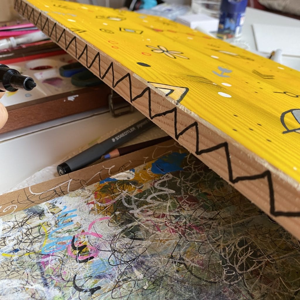 Boho DIY Holzbrett