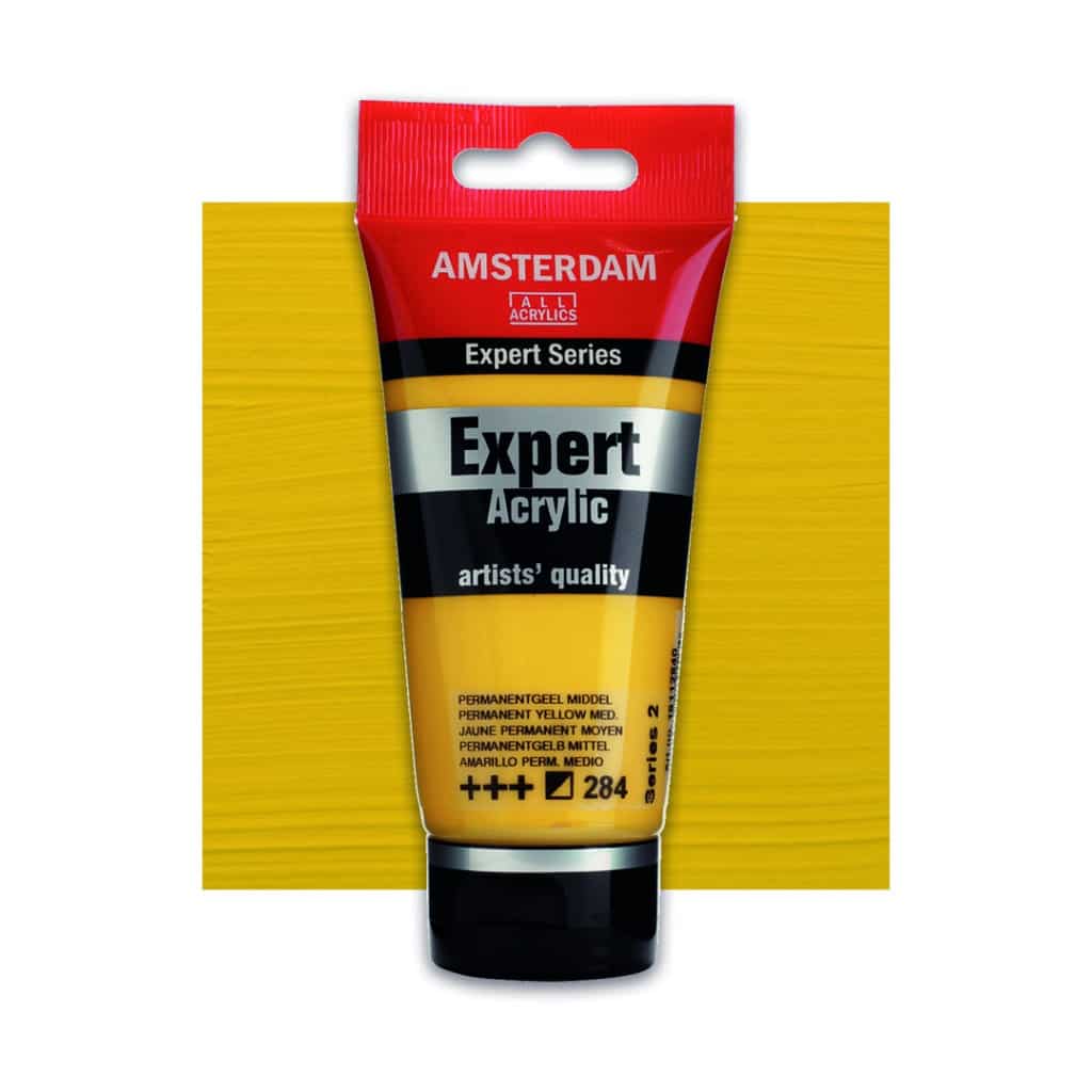 Amsterdam Expert Acrylfarbe 284 Permanentgelb mittel