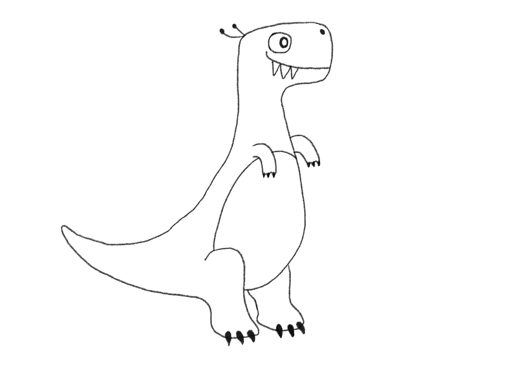Dino zeichnen