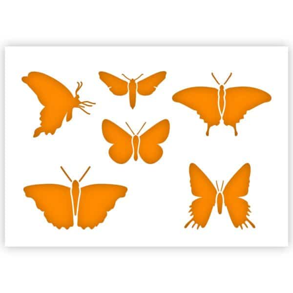 Schablone Schmetterlinge
