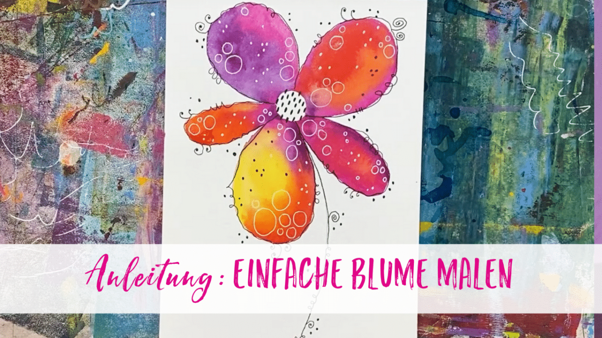 Einfache Blume Malen In Aquarell So Leicht Geht Das