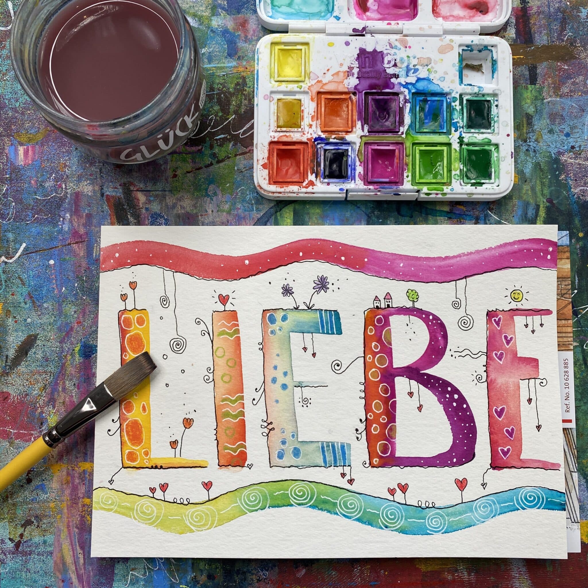 Anleitung Mit Handlettering Liebe aufs Papier bringen